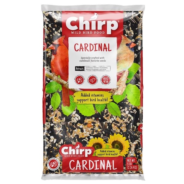 Chirp Chirp Cardinal Black Oil Sunflower Wild Bird Food 5 lb 14974 - main